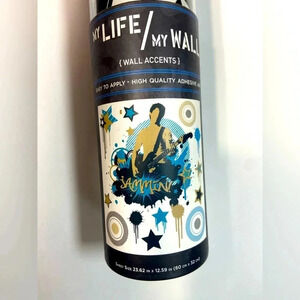 My life/my Wall  Graffiti Wall Accents – Jammin w/ metallic Decals – BNIB